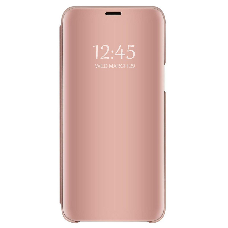 Огледален калъф модел Flip за телефон Xiaomi Redmi Note 4 в розов цвят