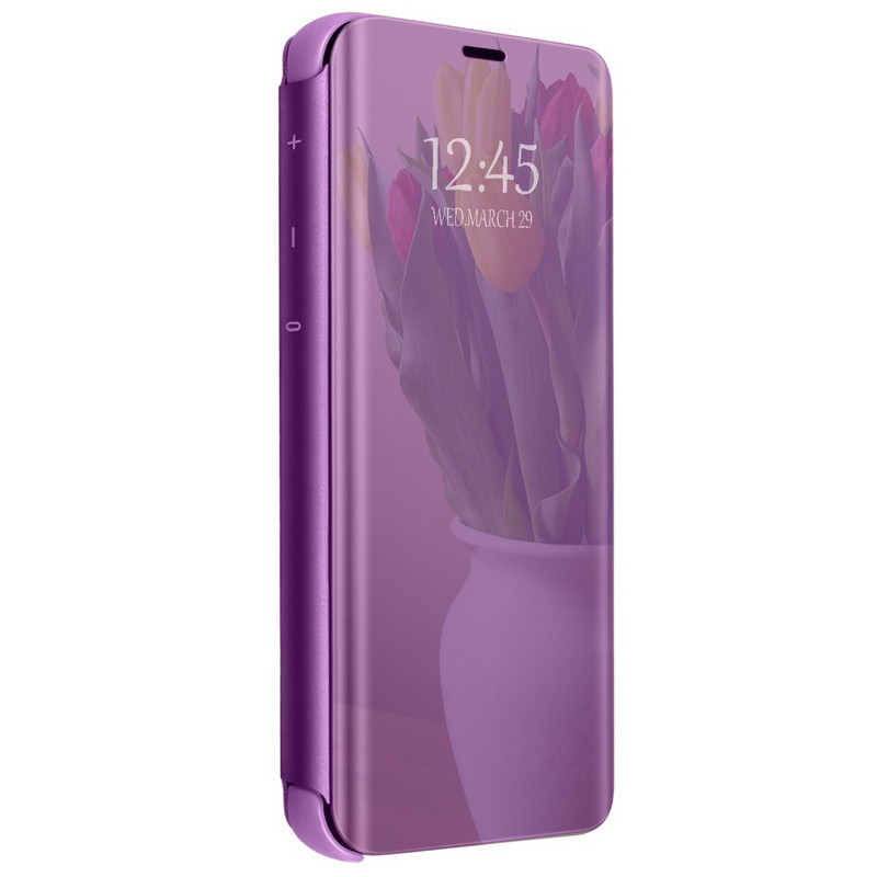 Flip Mirror Θήκη για Xiaomi Redmi Σημείωση 4 τηλέφωνο σε πορφυρό χρώμα