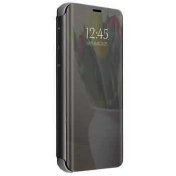 Flip Mirror Θήκη για Xiaomi Redmi Σημείωση 4 τηλέφωνο σε μαύρο χρώμα