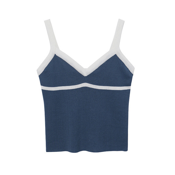 Modern női felső, két színben, vékony pántokkal