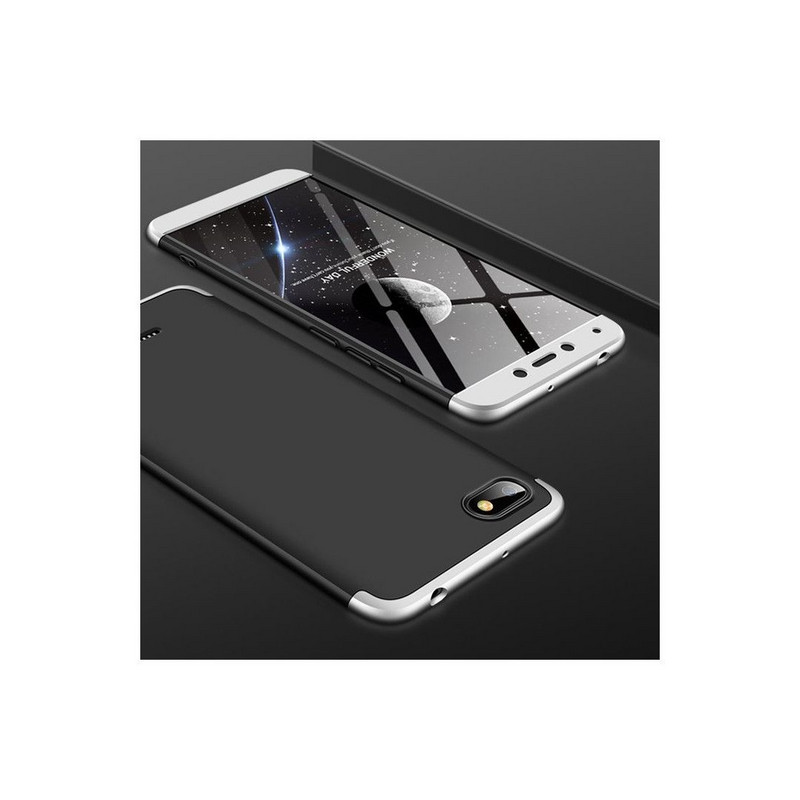 Védőtok típusú védő Xiaomi Redmi 6A, fekete / ezüst