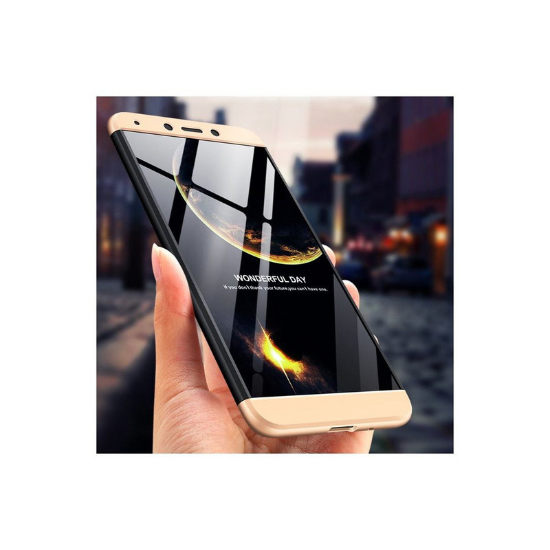 Προστατευτικό προστατευτικό τύπου θήκης για Xiaomi Redmi 6A, Μαύρο / Χρυσό