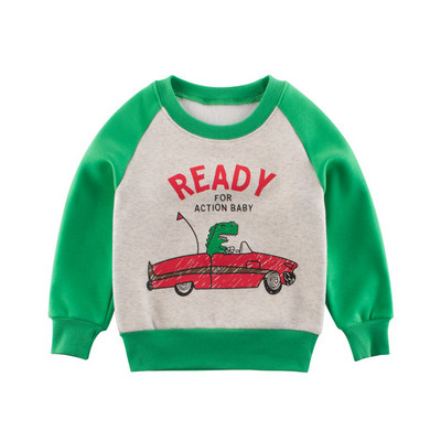 Bluză casual pentru copii cu aplicație și mâneci lungi - pentru băieți