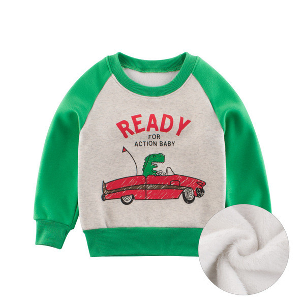 Bluză casual pentru copii cu aplicație și mâneci lungi - pentru băieți