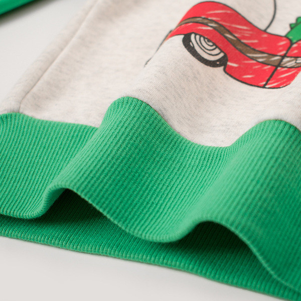 Bluză casual pentru copii cu aplicație și mâneci lungi - pentru băieți