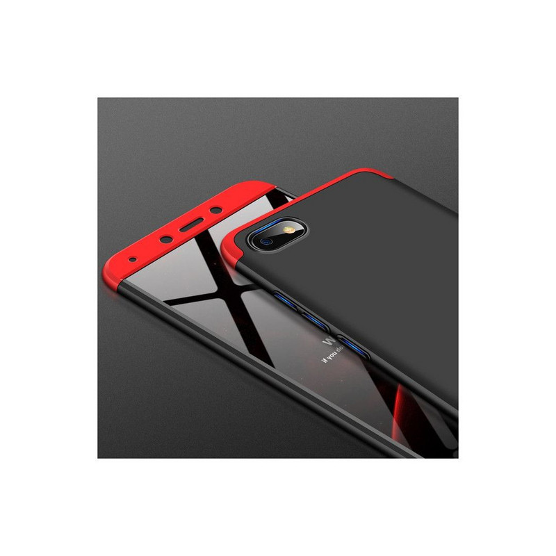 Защитен калъф тип протектор за Xiaomi Redmi 6A, Черен/Червен