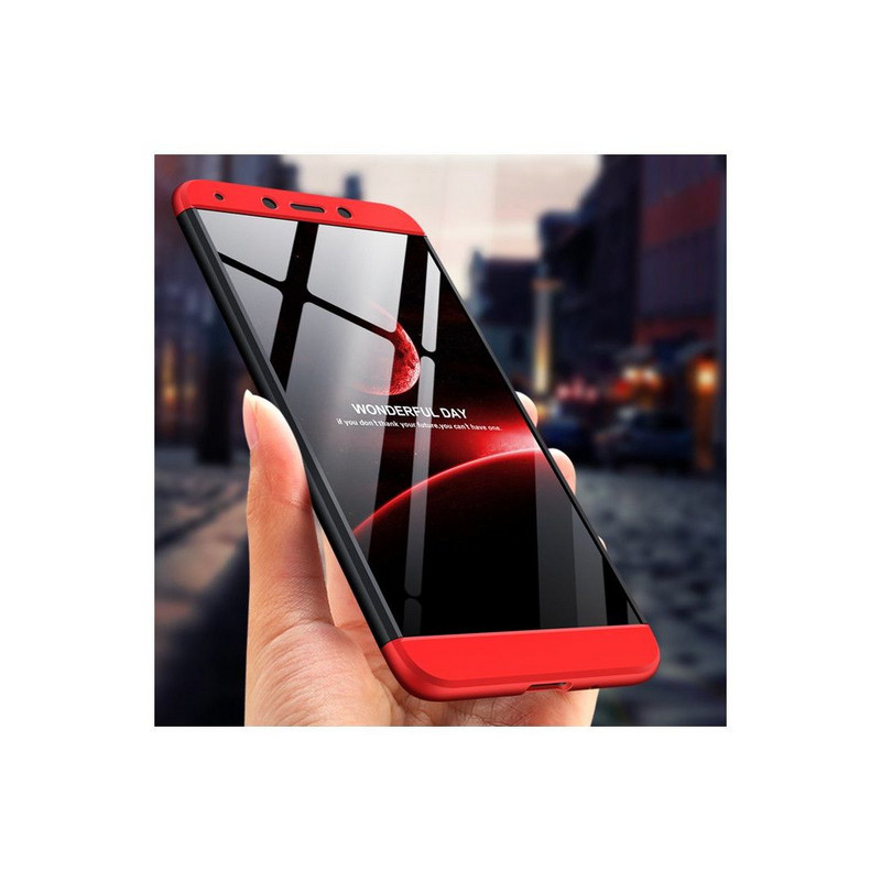 Защитен калъф тип протектор за Xiaomi Redmi 6A, Черен/Червен