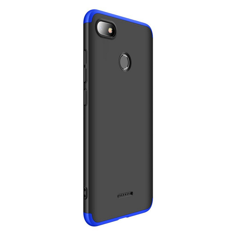 Προστατευτικό προστατευτικό τύπου θήκης για Xiaomi Redmi 6A, Μαύρο / Μπλε