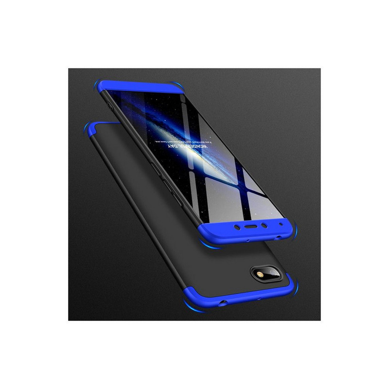 Προστατευτικό προστατευτικό τύπου θήκης για Xiaomi Redmi 6A, Μαύρο / Μπλε