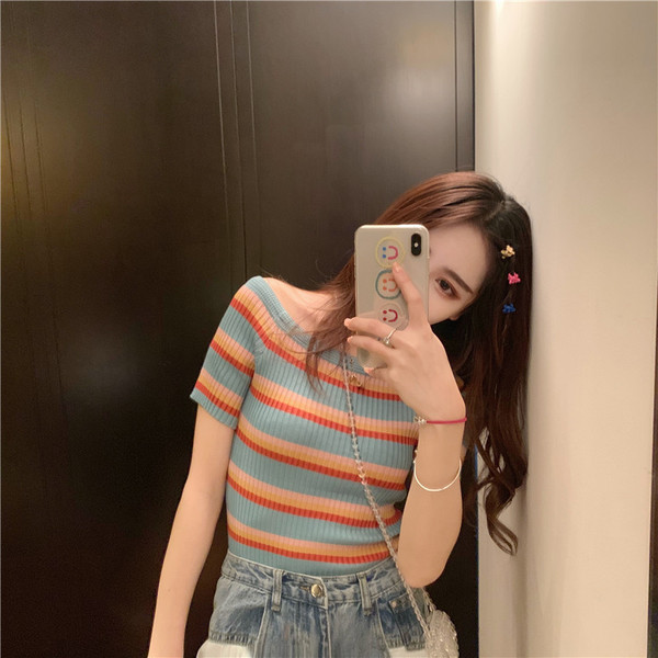 Γυναικεία  casual μπλούζα με κοντό μανίκι