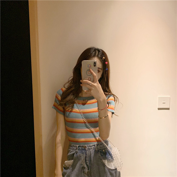 Γυναικεία  casual μπλούζα με κοντό μανίκι