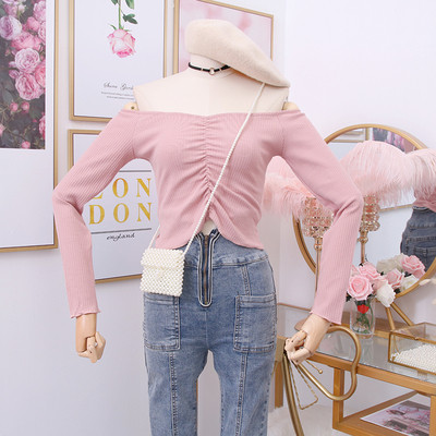 Νέο μοντέλο καθημερινή  γυναικεία  μπλούζα με γυμνούς ώμους