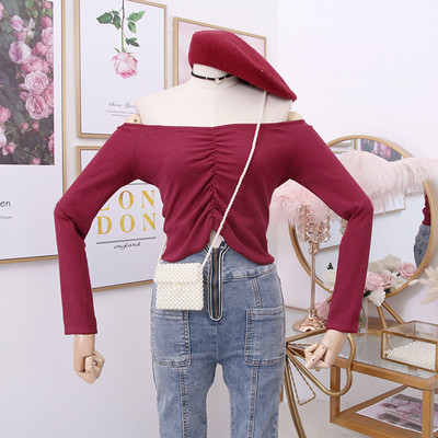 Νέο μοντέλο καθημερινή  γυναικεία  μπλούζα με γυμνούς ώμους