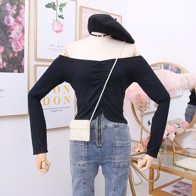 Νέο μοντέλο καθημερινή  γυναικεία  μπλούζα με γυμνούς ώμους