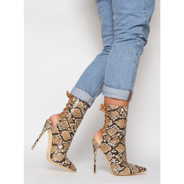 Γυναικεία γυναικεία παπούτσια με λεπτό τακούνι  και  κορδόνια σε δύο χρώματα