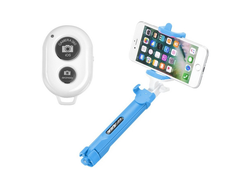 Bluetooth Stick και Tripod Bluetooth συμβατό με Android και iOS - Blue