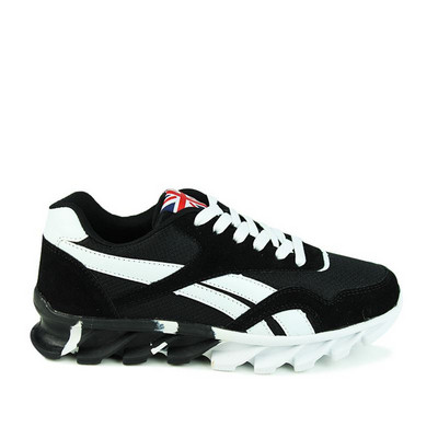 Tenisi casual barbatesti cu sireturi in negru, albastru si rosu