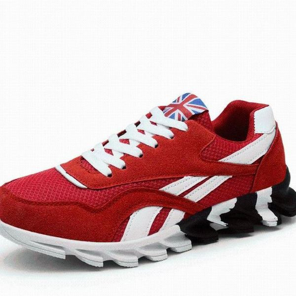 Tenisi casual barbatesti cu sireturi in negru, albastru si rosu