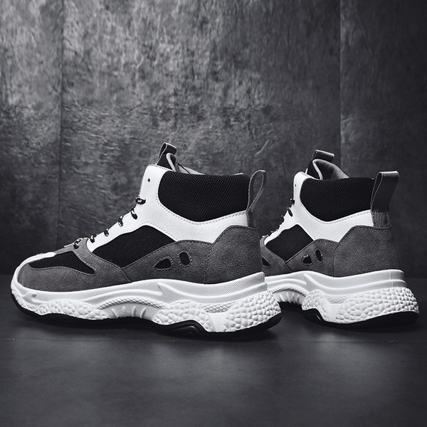 Alkalmi férfi tornacipő - két színben, nyakkendővel