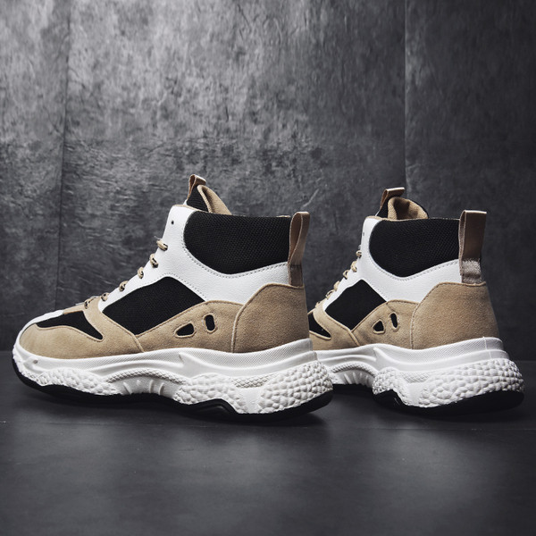 Alkalmi férfi tornacipő - két színben, nyakkendővel