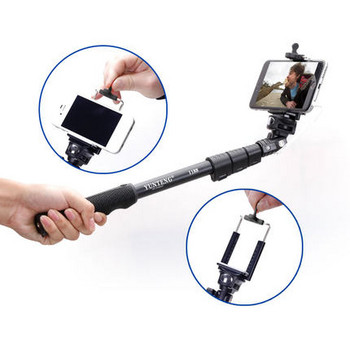 Τηλεσκοπικό Selfie Stick συμβατό με Android και iOS - Μαύρο