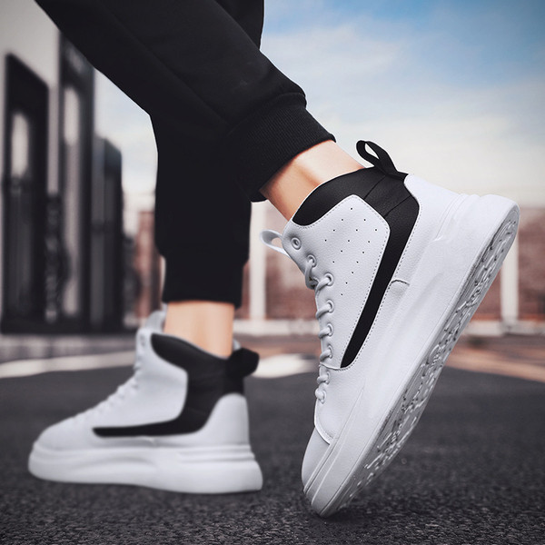 Aktuális férfi tornacipő három színben, öko bőrből