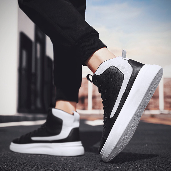 Aktuális férfi tornacipő három színben, öko bőrből