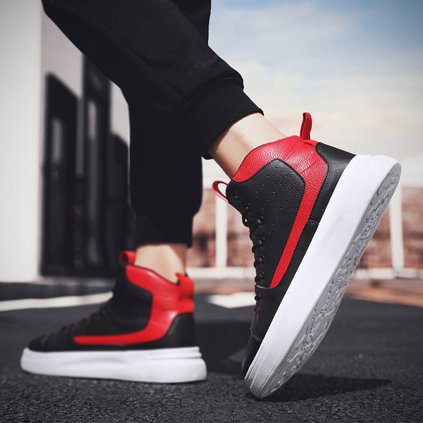 Aktuális férfi tornacipő három színben, öko bőrből