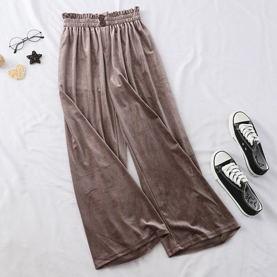 Μοντέρνο γυναικείο παντελόνι με ψηλή  μέση σε διαφορετικά χρώματα