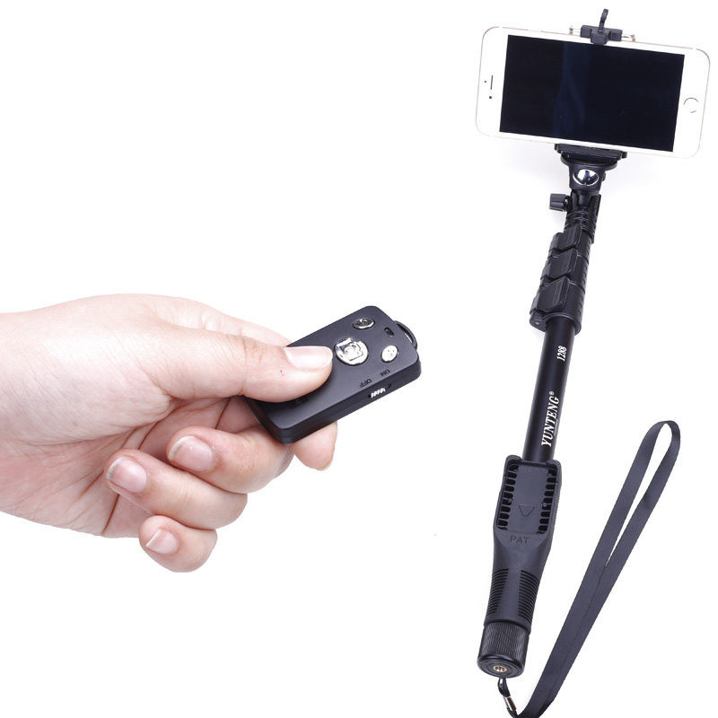 Bluetooth Τηλεσκοπικό Stick Selfie + Android και iOS Απομακρυσμένη Κάμερα - Μαύρο