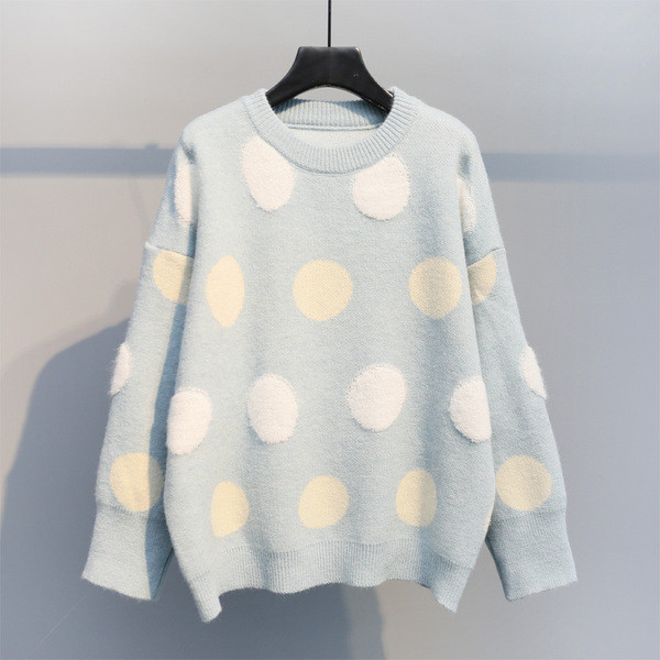 Modern női téli pulóver O-nyakkal, három színben