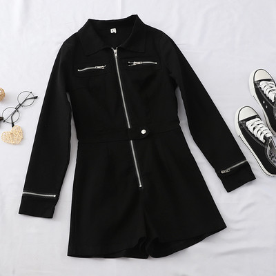 Model nou de salopetă de damă cu mâneci lungi și fermoar în mai multe culori