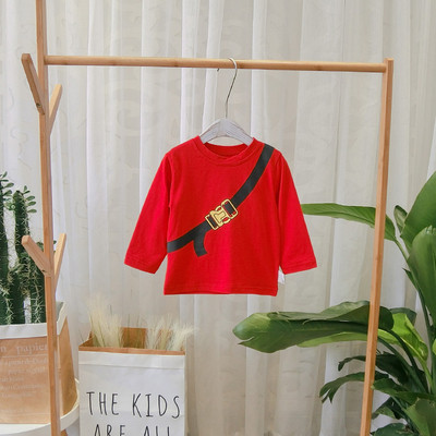 Bluza actuala pentru copii pentru baieti cu aplicatie in negru si rosu