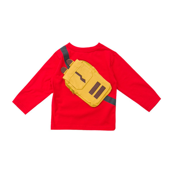 Bluza actuala pentru copii pentru baieti cu aplicatie in negru si rosu