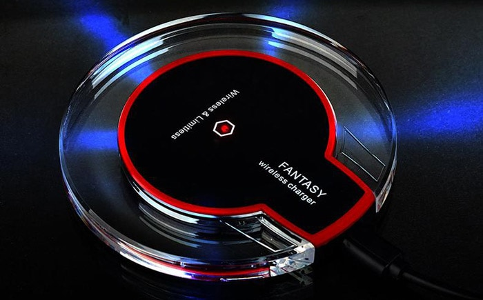 Vezeték nélküli töltőkészlet + QI ADAPTER MICRO USB, telefonhoz + Qi vezeték nélküli vevő mikro USB-fekete színben