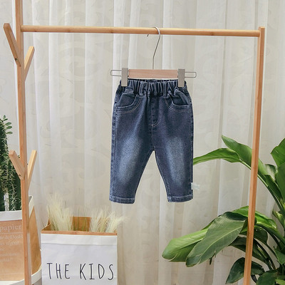 Μοντέρνα τζην σε μαύρο και μπλε χρώμα με τσέπες για αγόρια