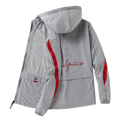 Jachetă modernă pentru bărbați cu glugă în mai multe culori