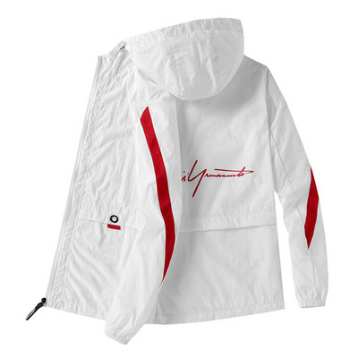 Jachetă modernă pentru bărbați cu glugă în mai multe culori