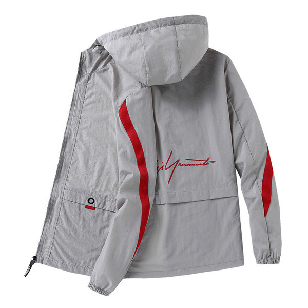 Jachetă modernă pentru bărbați cu glugă în mai multe culori