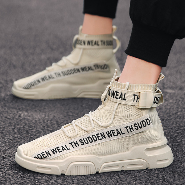 Alkalmi férfi tornacipő három színben feliratokkal és nyakkendőkkel