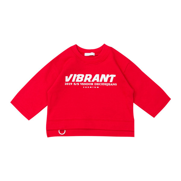 Modern gyerekblúz fekete és piros színben, rátéttel fiúknak