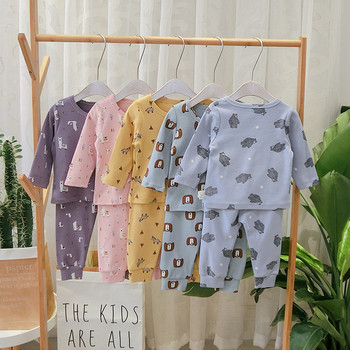 Модерна детска пижама блуза + панталон за момчета в няколко цвята