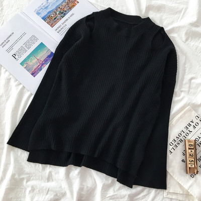 Modern női pulóver három színben O-nyakkal