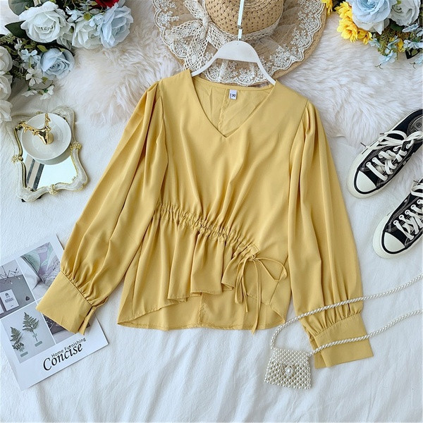 Bluza de dama model asimetric in patru culori