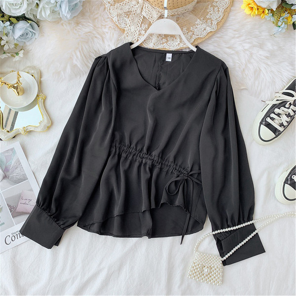 Bluza de dama model asimetric in patru culori