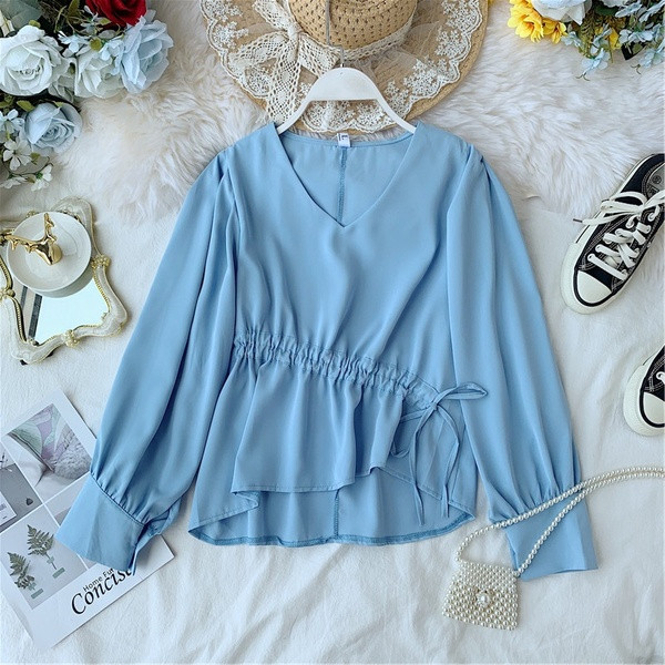 Bluza de dama model asimetric in patru culori