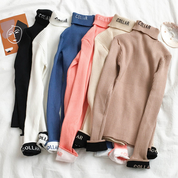 Alkalmi női pulóver több színben - pólógallérral