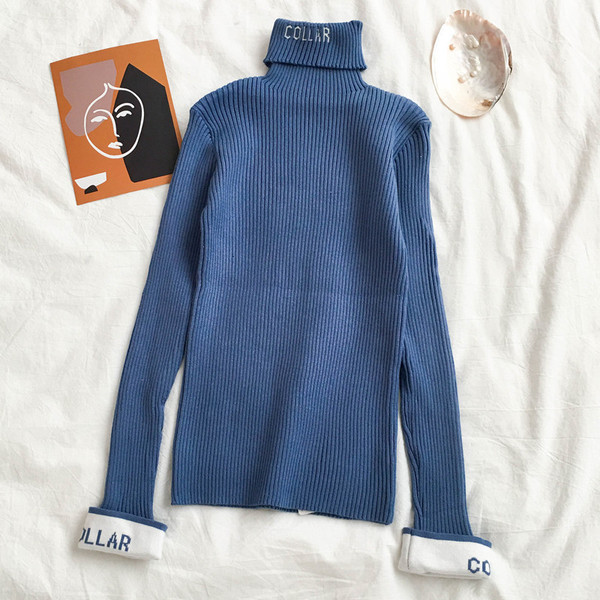 Alkalmi női pulóver több színben - pólógallérral