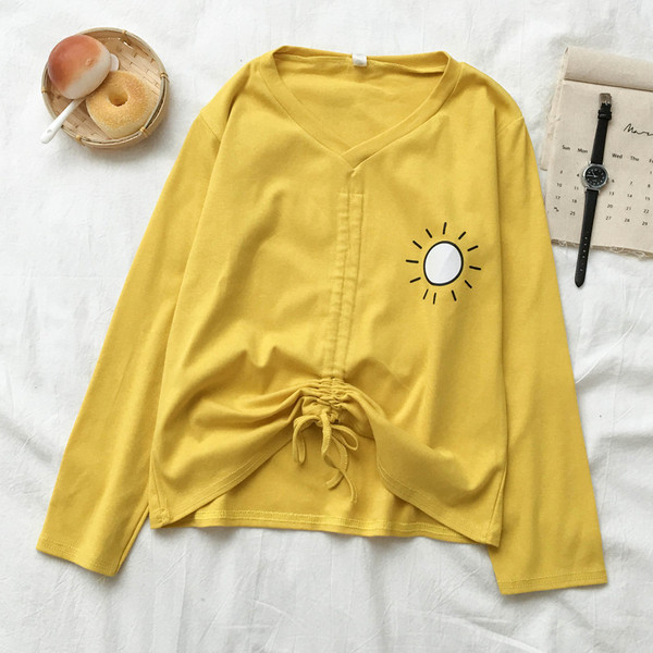 Bluza de dama in mai multe culori cu aplicatie si cravate