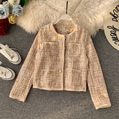 Γυναικεία σακάκι για το  φθινόπωρο με O-γιακά σε δύο χρώματα